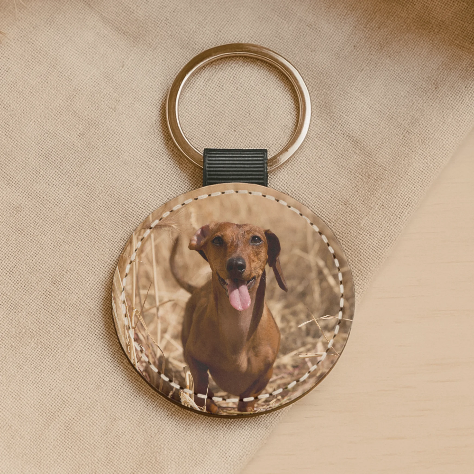 Faux Leather Keychain SHOP 3