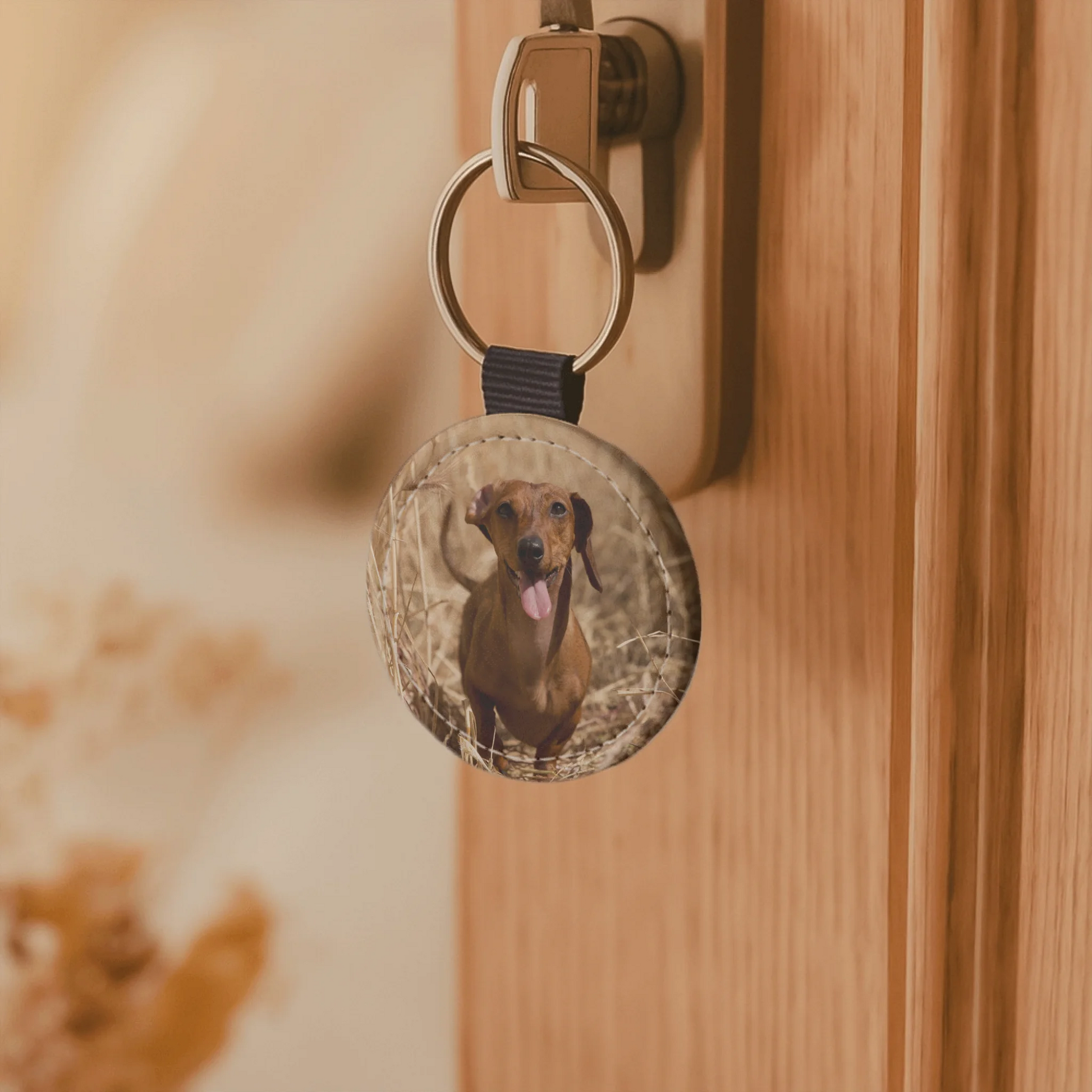 Faux Leather Keychain SHOP 4