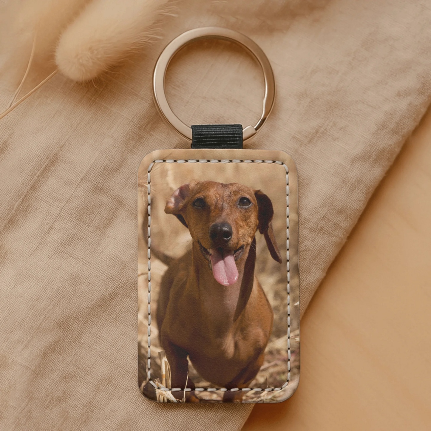 Faux Leather Keychain SHOP 2
