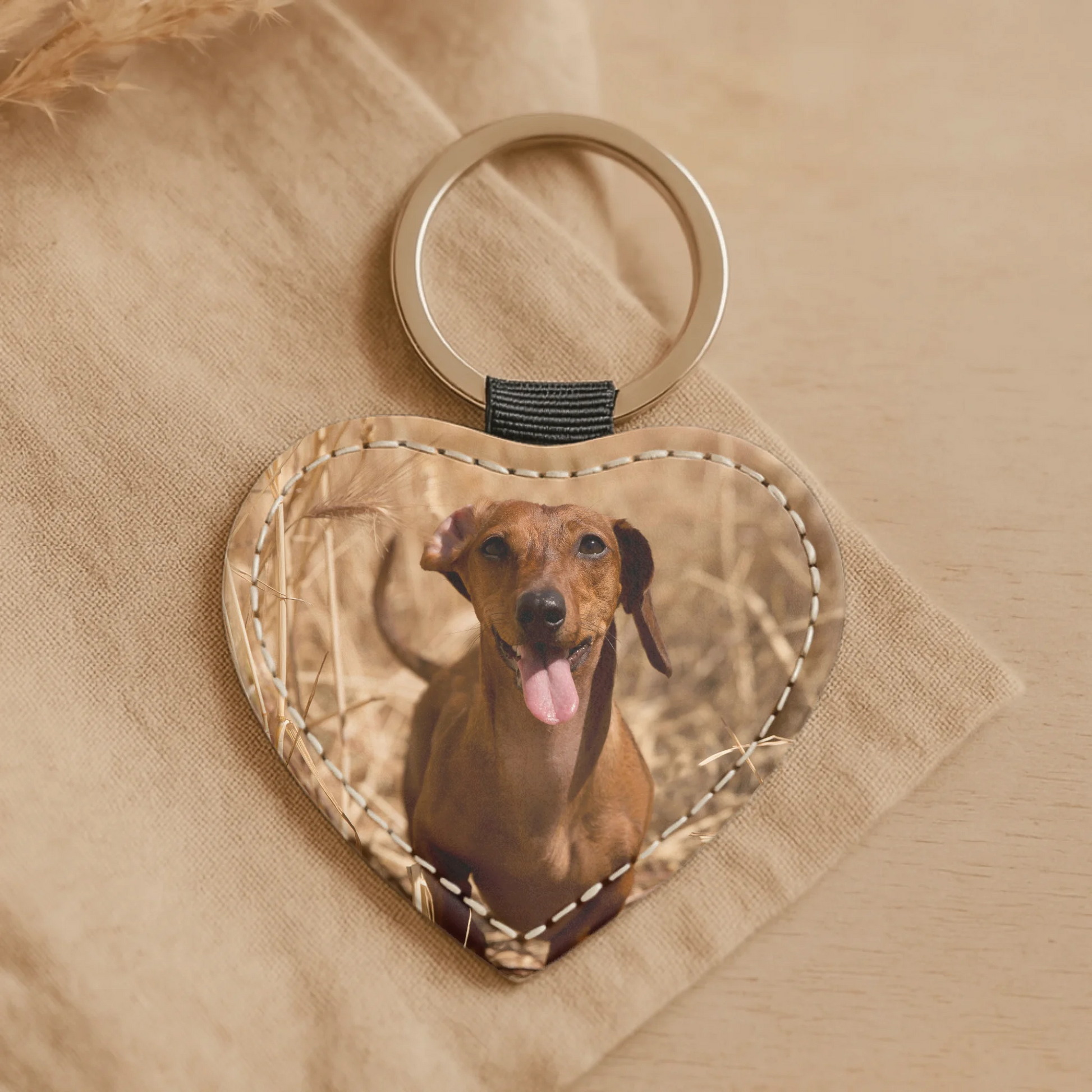 Faux Leather Keychain SHOP 1