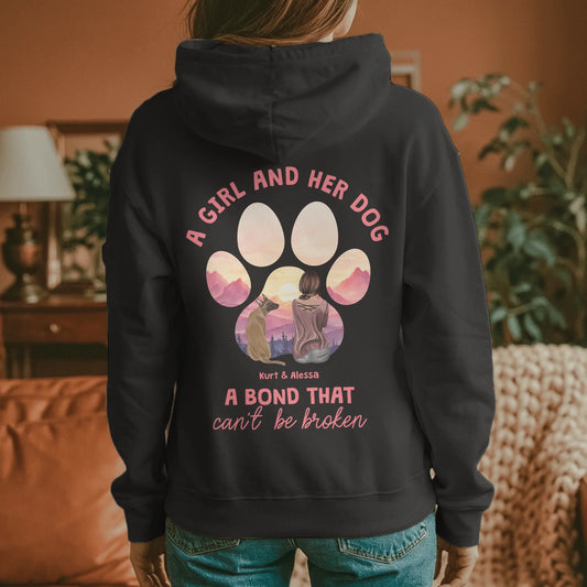 Personalisierter Hoodie mit Hund oder Katze - Unzertrennliche Verbindung
